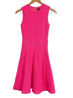strapless open back dress Spaghetti Straps Hot Pink Short Dress with Hooks – Ohmollydress